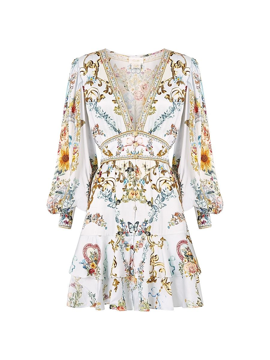 Women's Seville Sweetheart Button-Front Frill Dress - Seville Sweetheart - Size XL