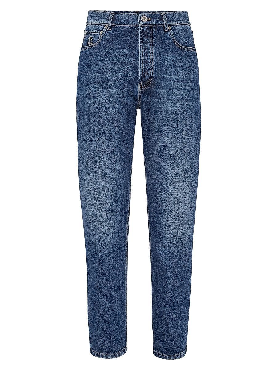 Men's Denim Iconic Fit Five Pocket Jeans - Medium Denim - Size 30