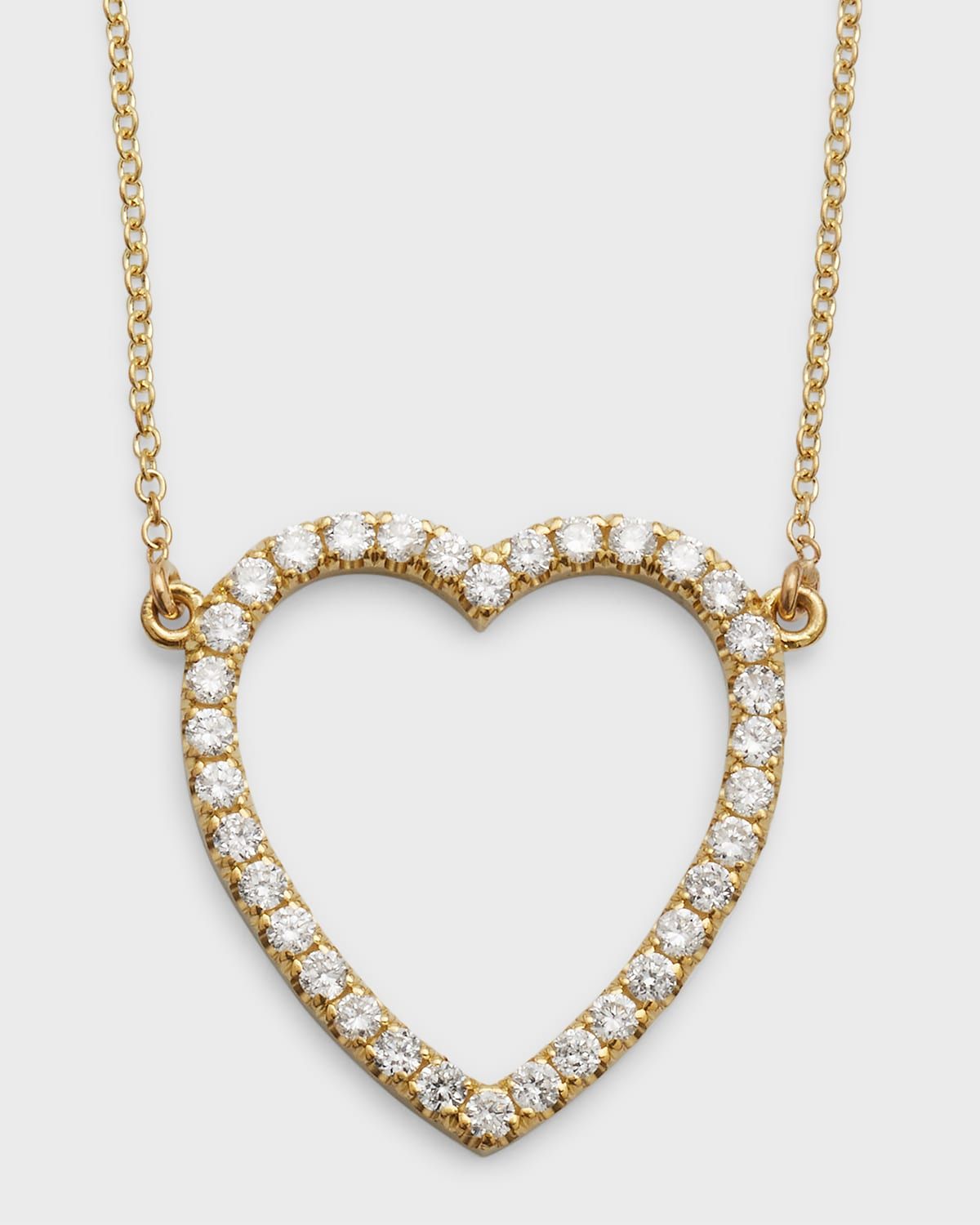 Large Open Heart Necklace