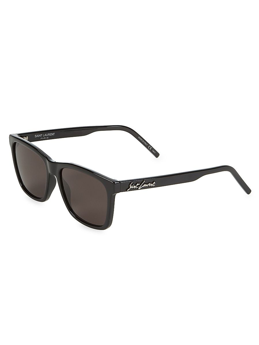 Men's 56MM Square Sunglasses - Black