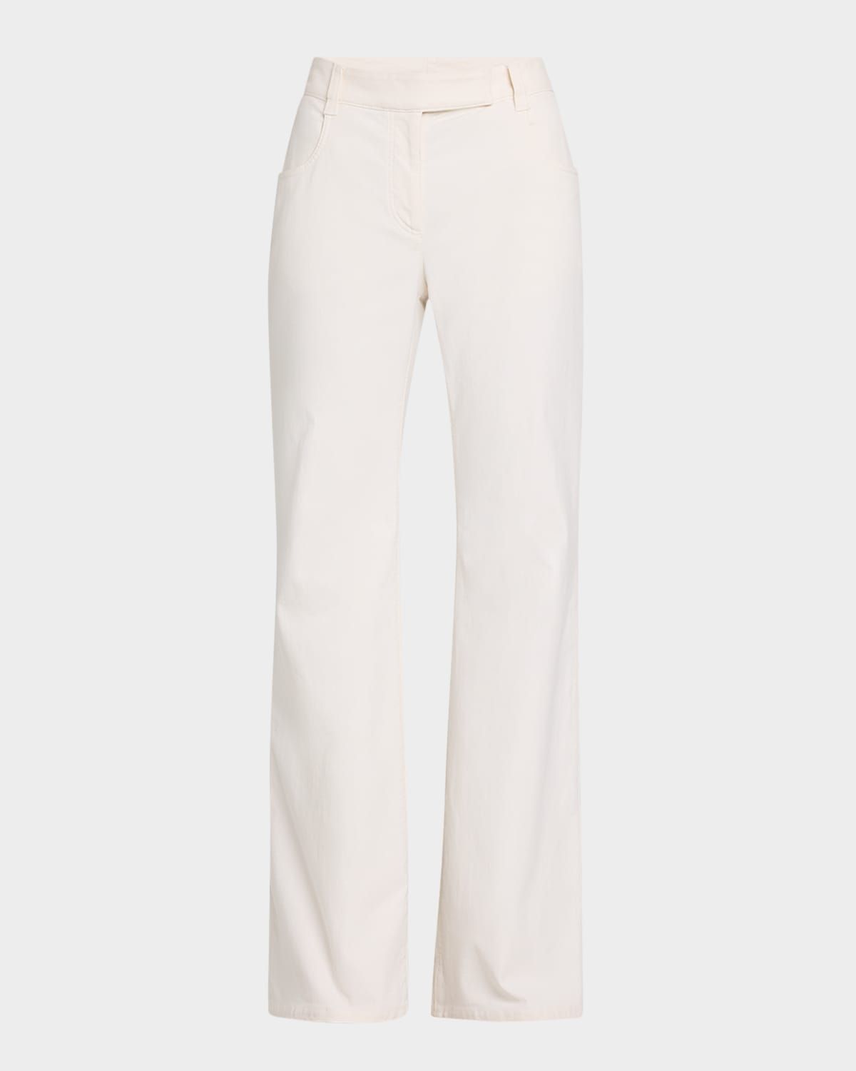 Mid-Rise Stretch Flare Jeans