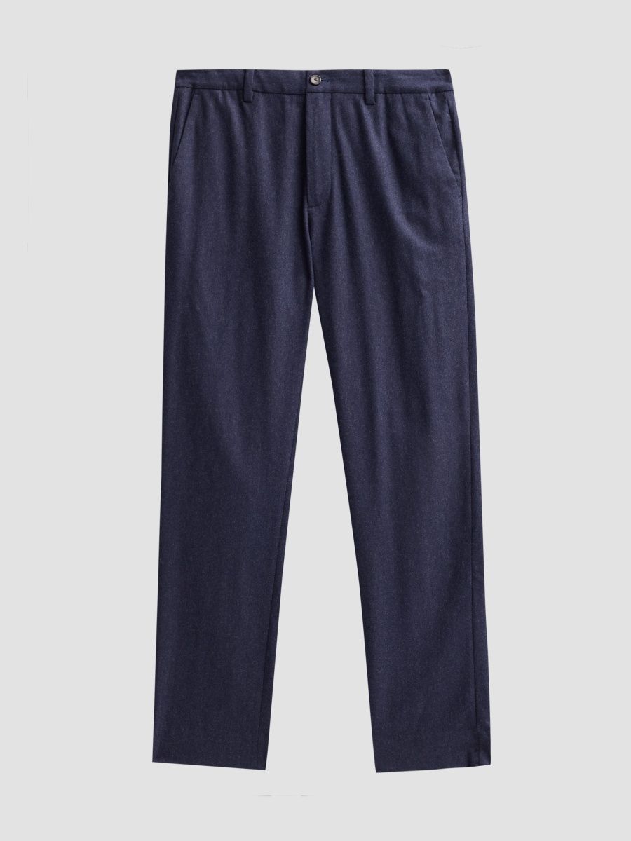 Vince Men's Owen Wool Twill Trousers - Coastal - Size 38