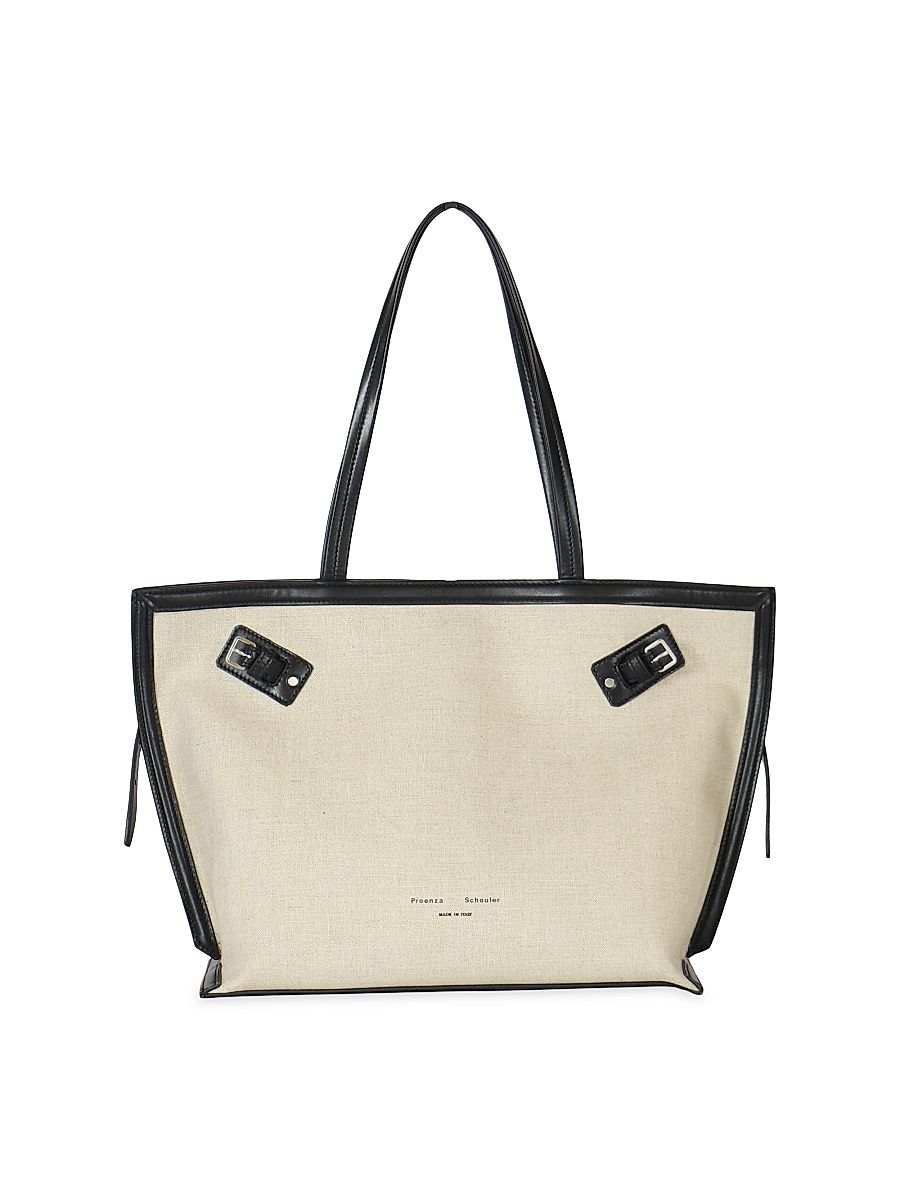 Women's Days Linen Tote Bag - Natural Black