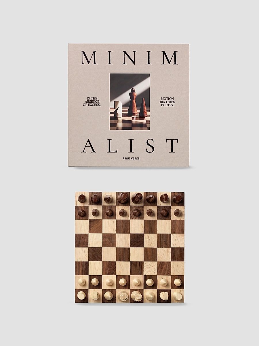 Minimalist Wood Chess Set
