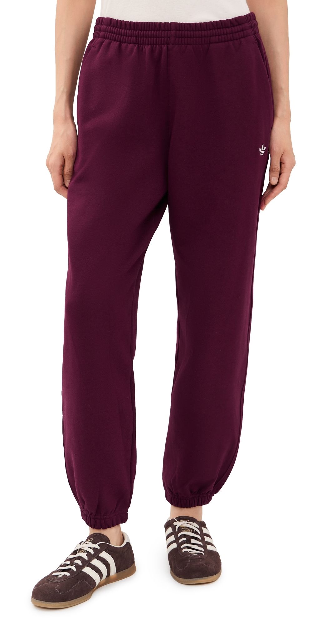adidas Essential Fleece Joggers Maroon M
