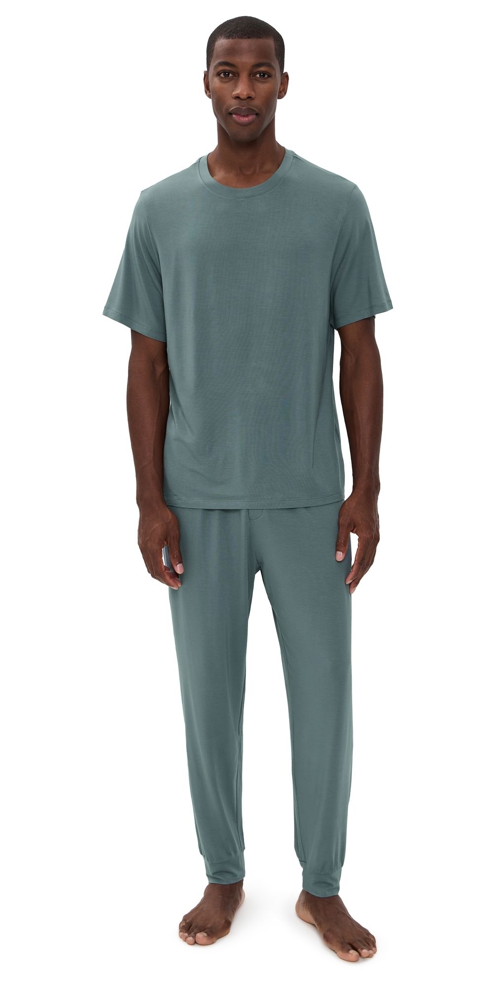 Eberjey Henry Pajama Set Stone Blue S
