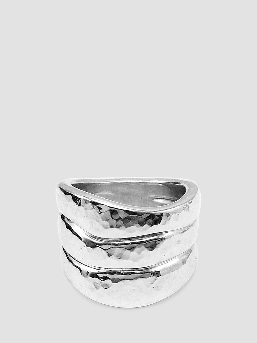 Women's Classico Hammer Sterling Silver Triple-Band Ring - Silver - Size 7