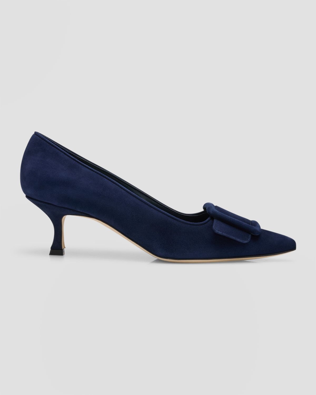 Maysale Suede Buckle Pumps