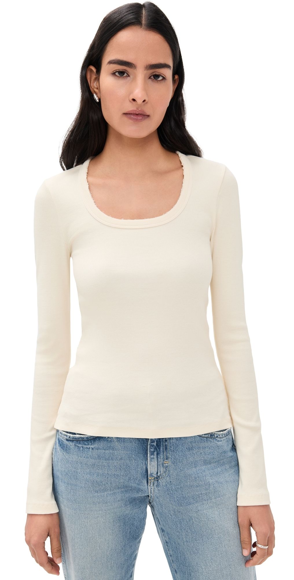 AMO Angelina Long Sleeve Bone XS