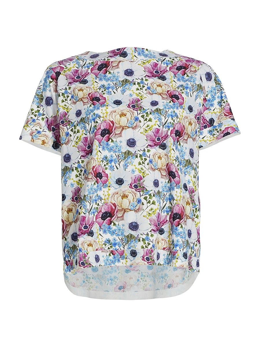 Women's Gretchen Floral Jersey Tee - Wind Flowers - Size 8