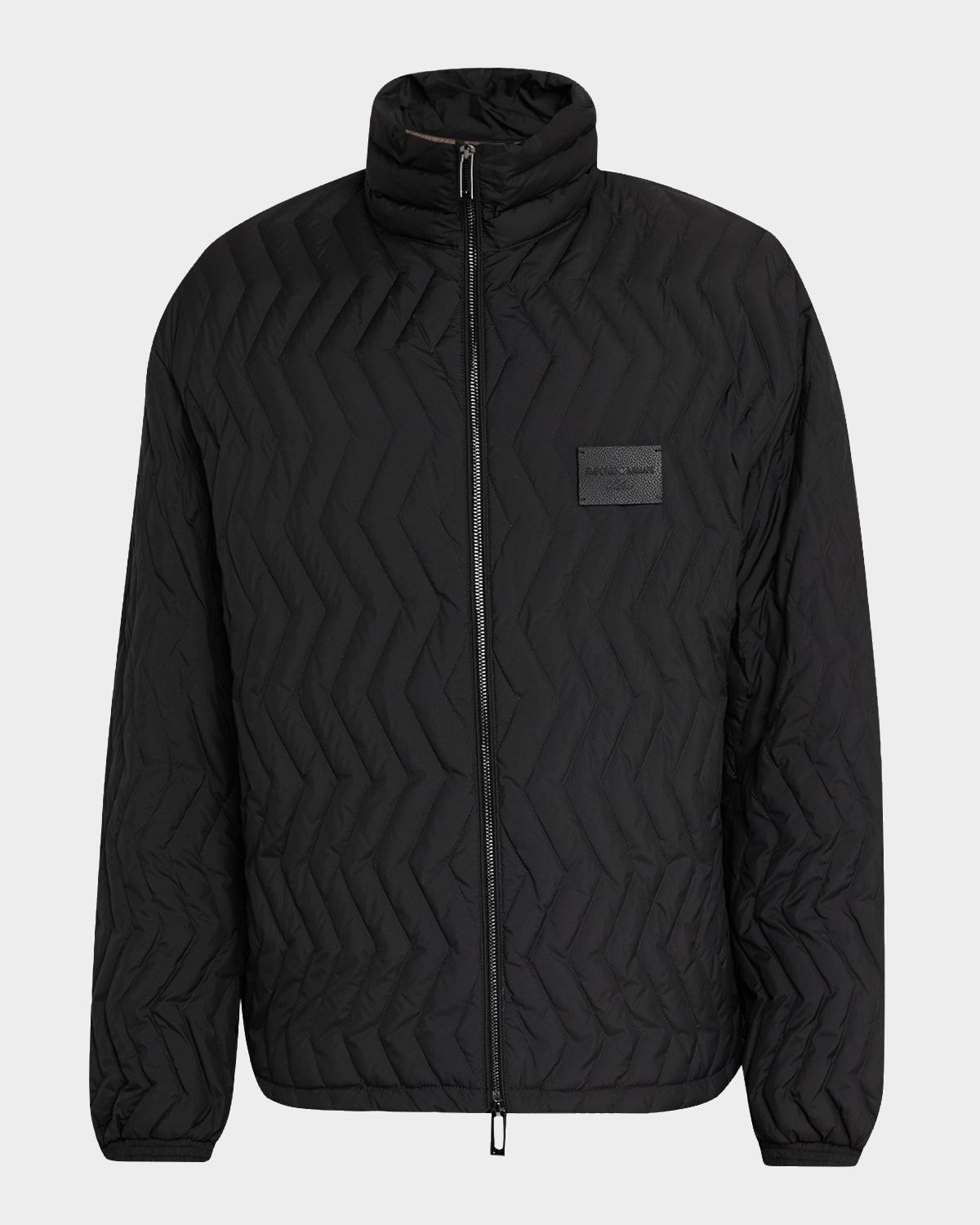 Men & apos;s Chevron Quilted Padded Down Jacket