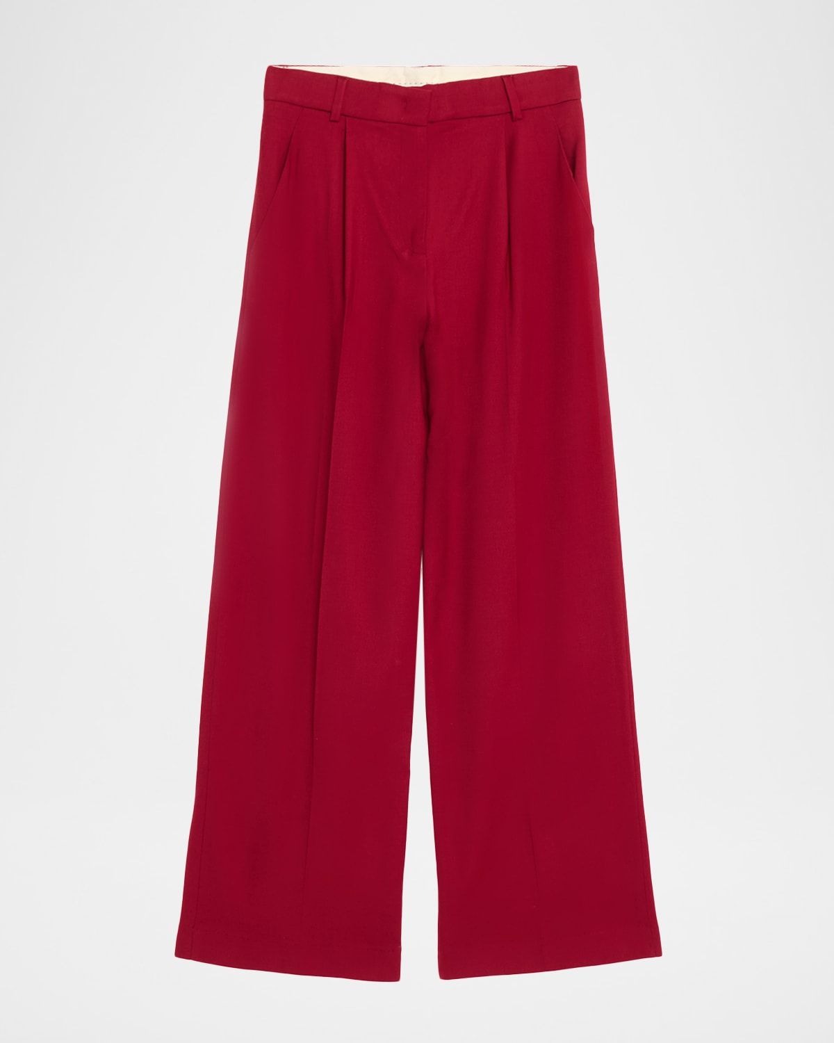 Perla Tailored Straight-Leg Trousers
