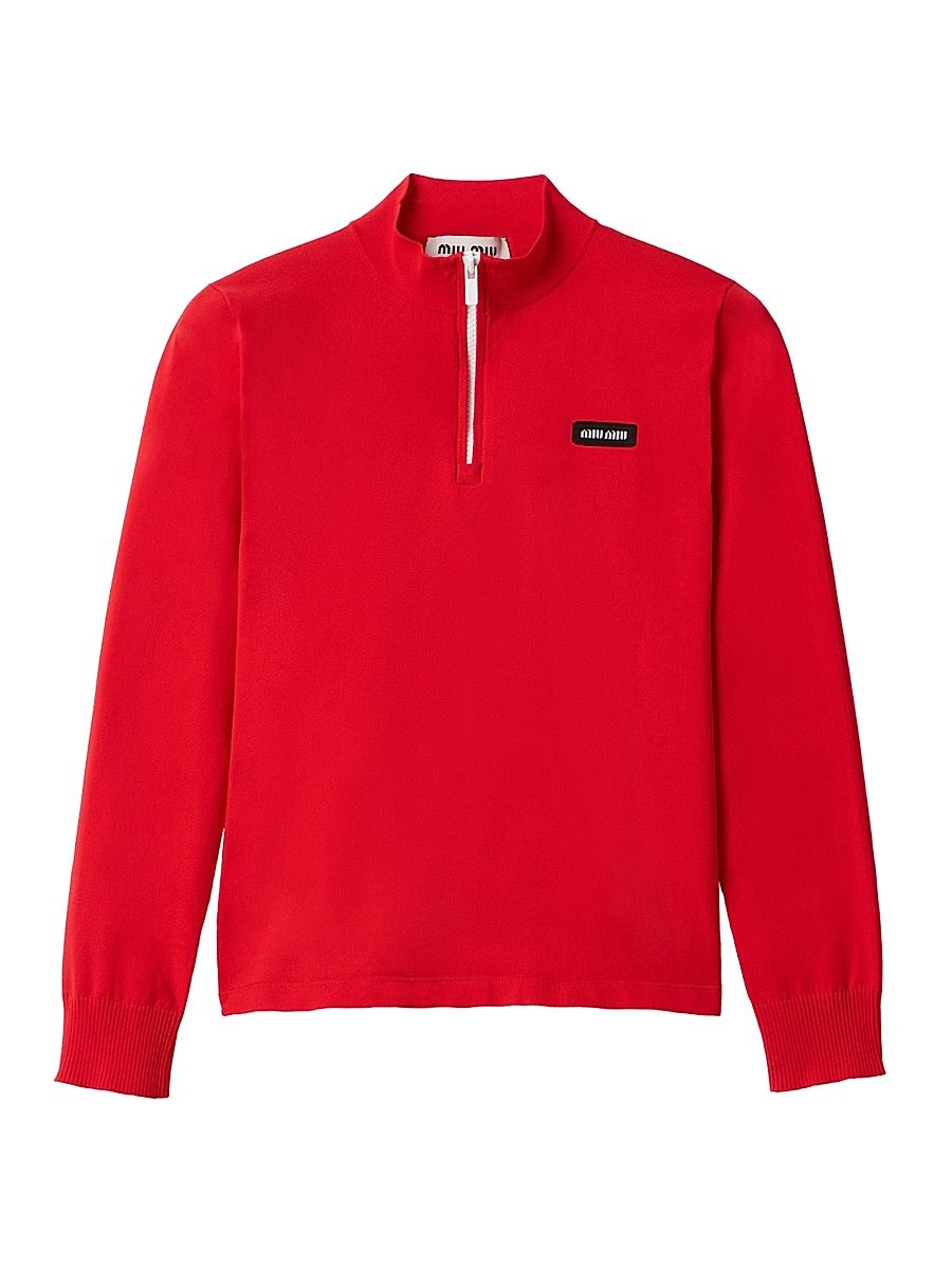 Women's Technical Yarn Sweater - Red - Size 6