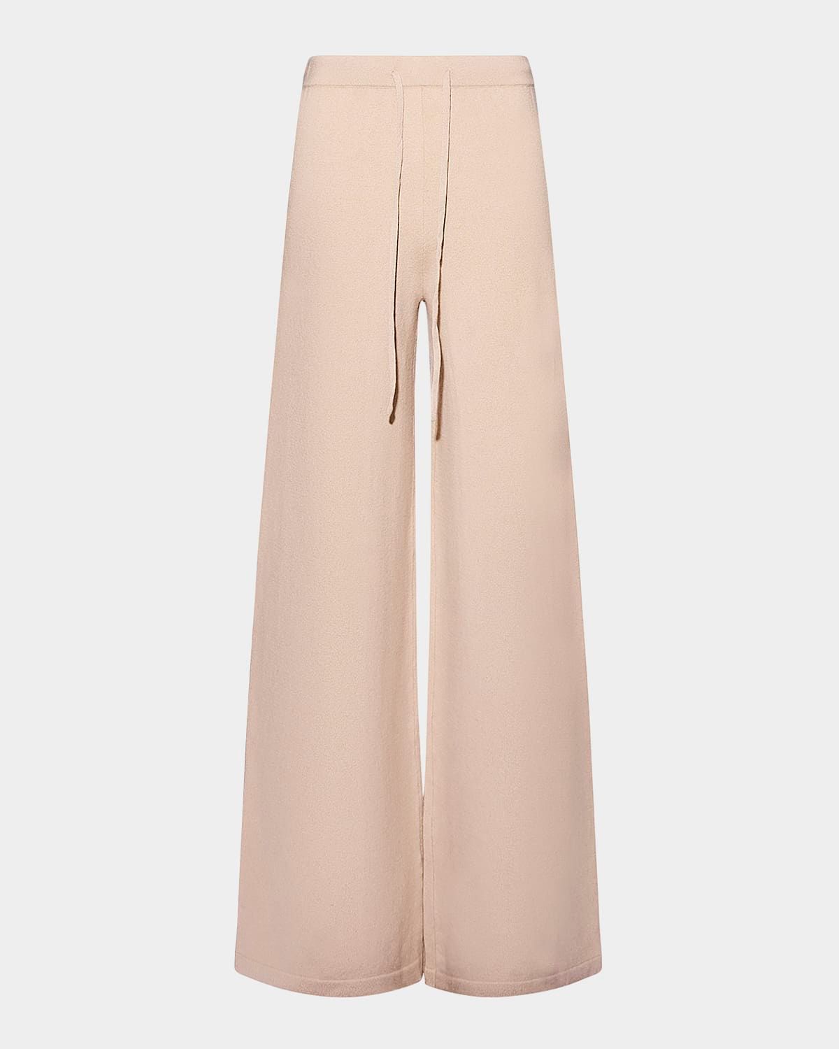 Merino Knit Wide-Leg Trousers