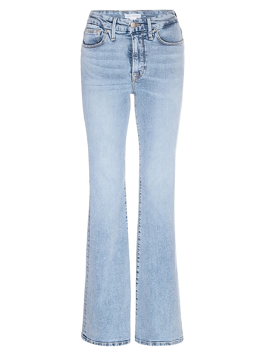 Women's Good Legs Flared Jeans - Indigo - Size 15