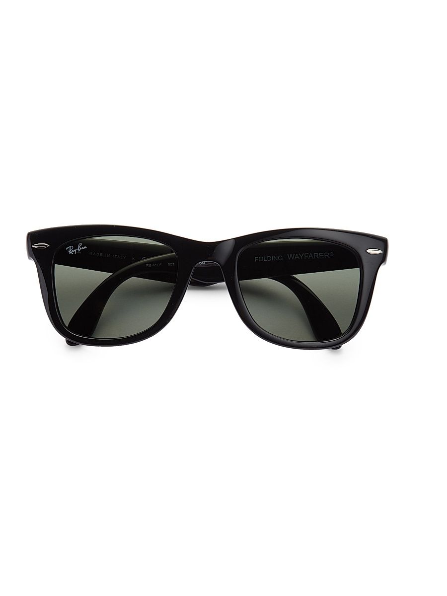 RB4105 Folding Wayfarer Sunglasses - Black