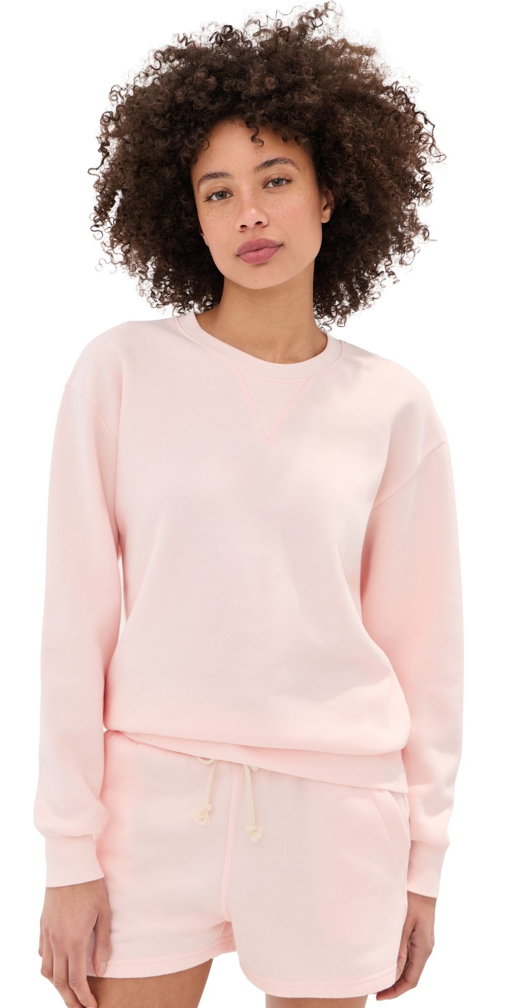 State & Lake Dillon Sweatshirt Pale Pink XL