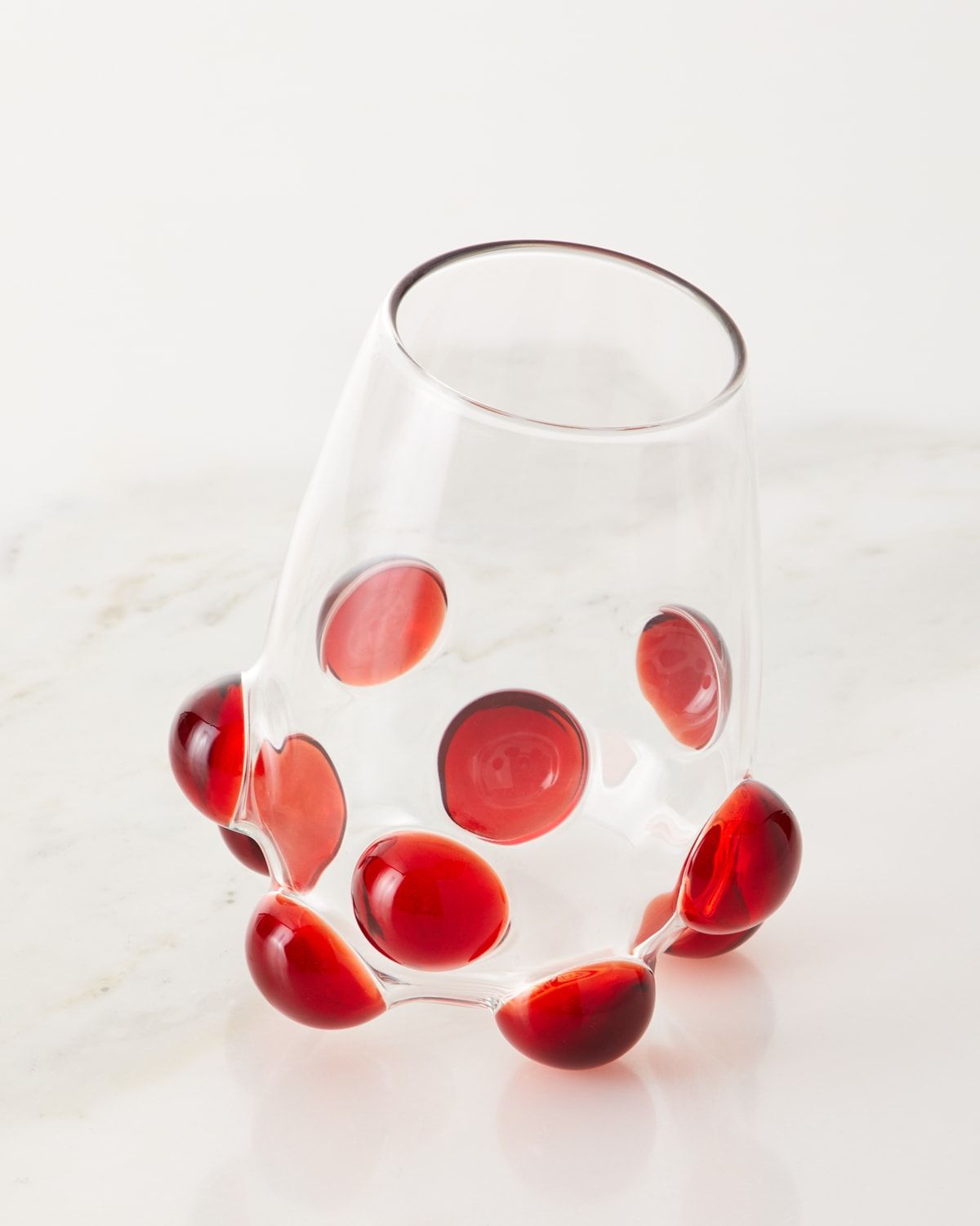 Bubble Wine Glass, Red