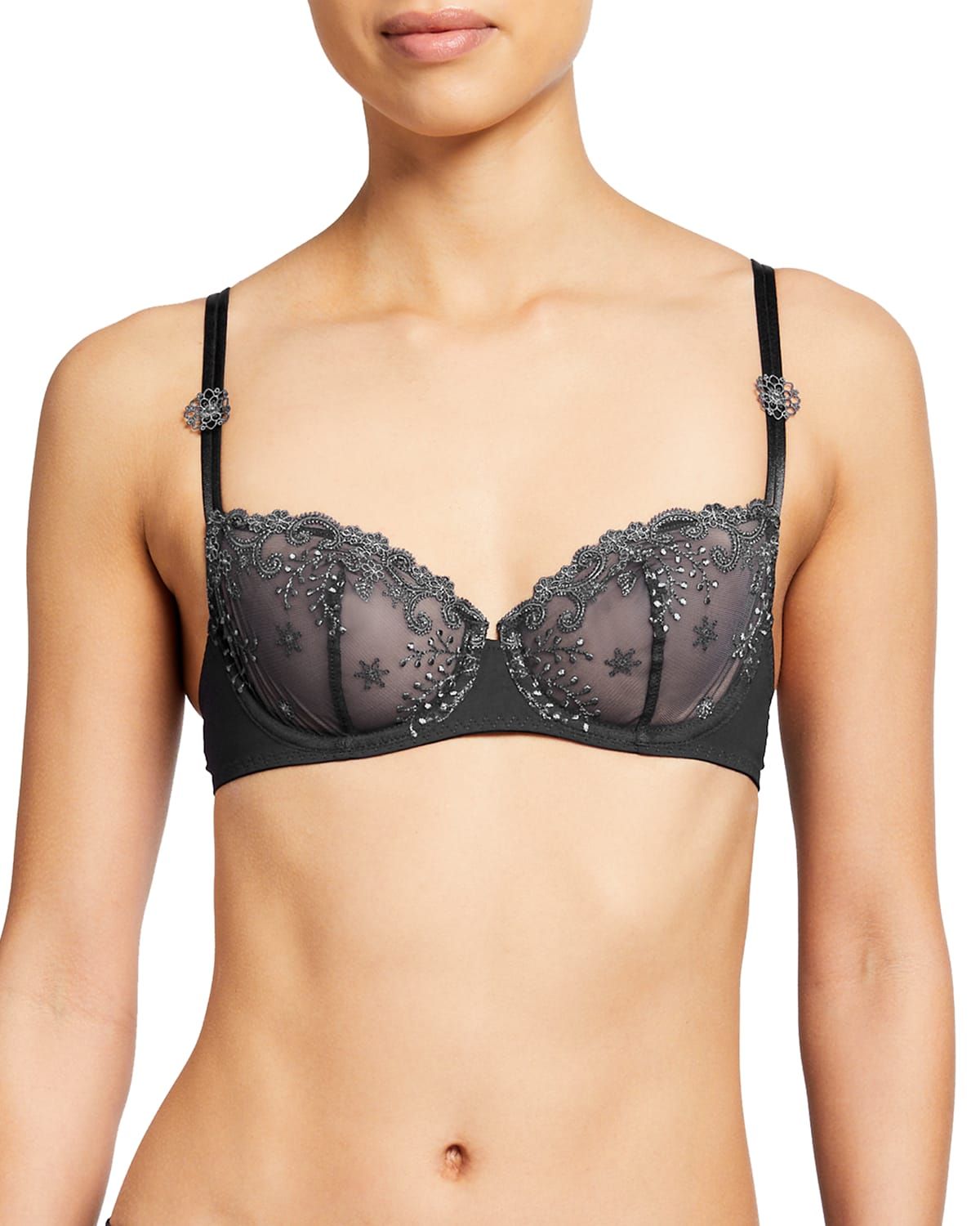 Delice Embroidered Demi Bra