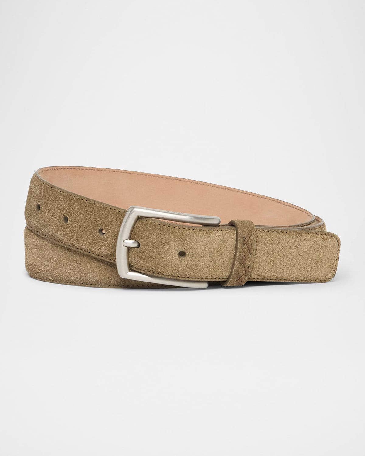 Men & apos;s Triple Stitch Leather Belt