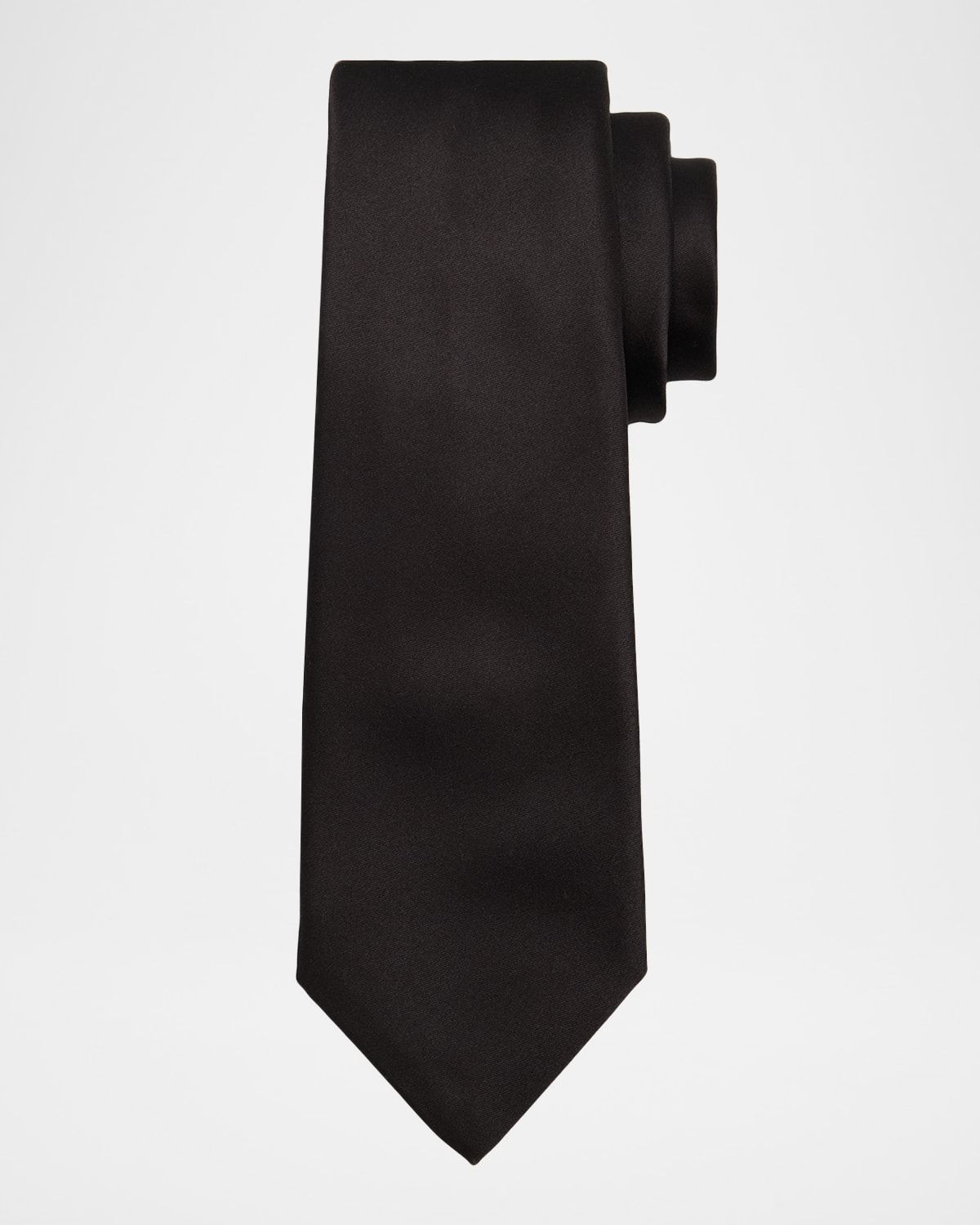 Men & apos;s Solid Silk 7-Fold Tie