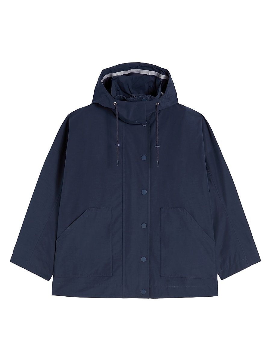 Women's Water Repellent Gabardine Jacket - Navy - Size 16