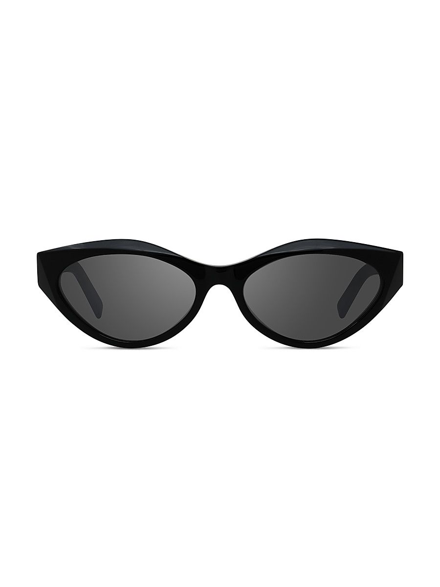 Women's GV Day 56MM Cat-Eye Sunglasses - Shiny Black