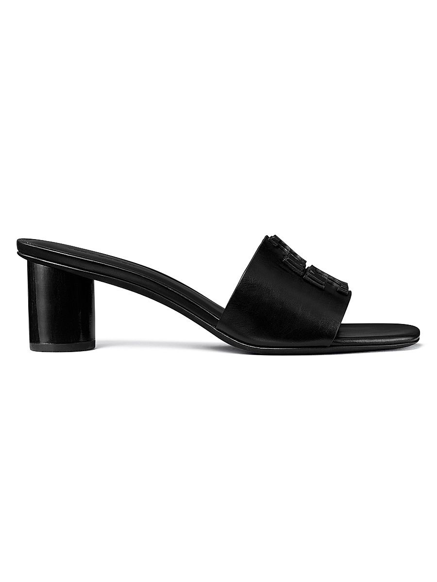 Women's Ines 55MM Leather Mules - Black - Size 6