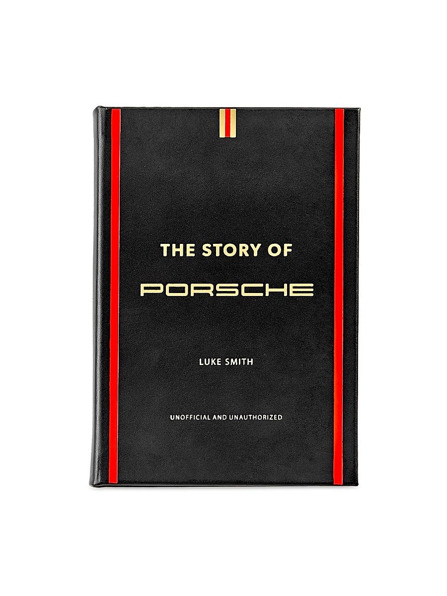''The Story Of Porsche'' Leather-Bound Book - Black