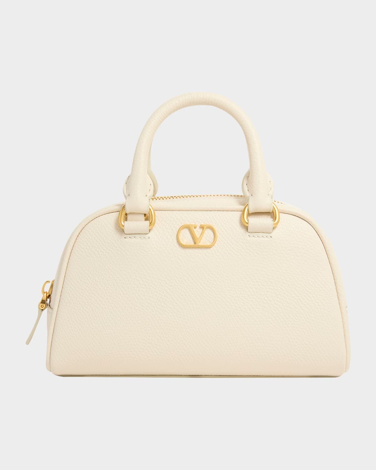 Dome Mini Leather Top-Handle Bag