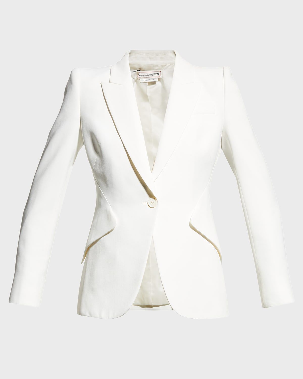 Classic Single-Breasted Suiting Blazer