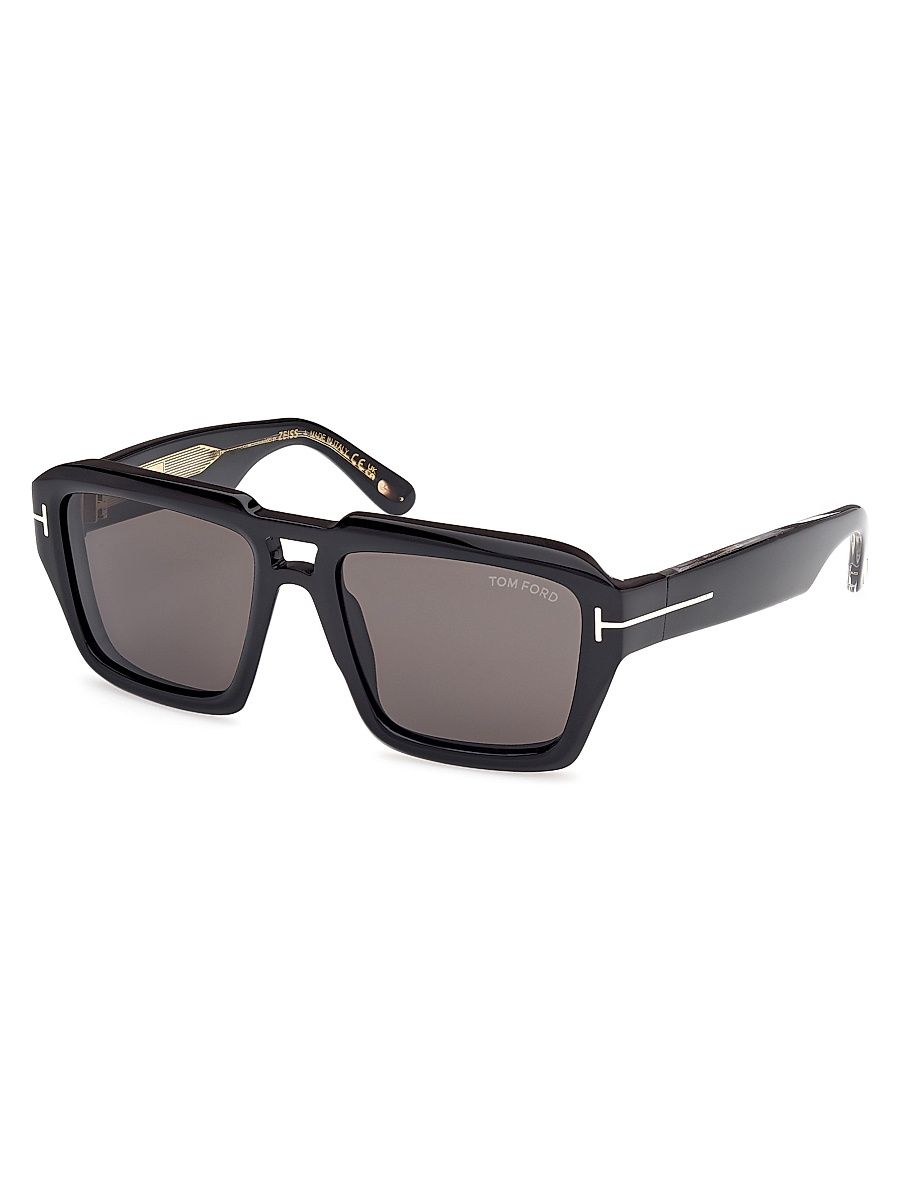 Men's TOM FORD ICON 56MM Navigator Sunglasses - Black