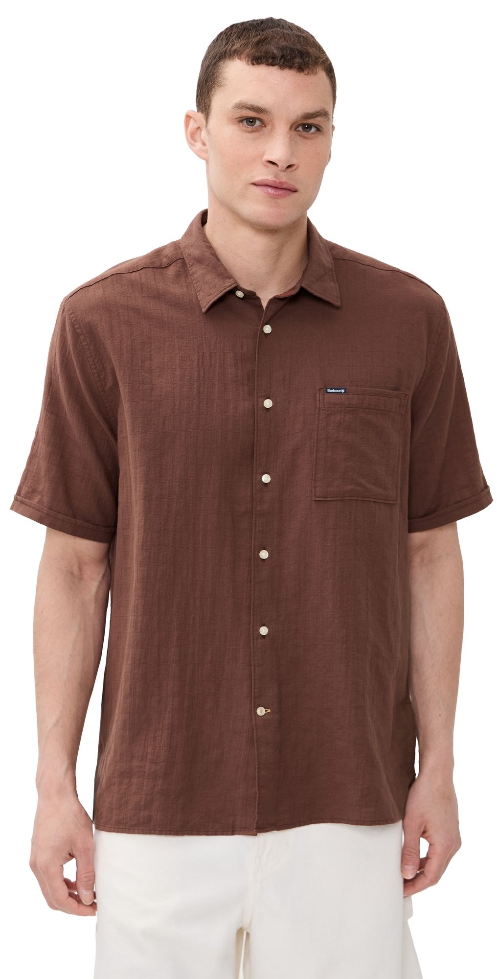 Barbour Barbour Kingswood Ripstop Summer Shirt Burnt Pepper XL