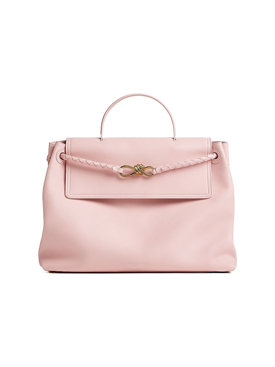 Women's Large Ciao Ciao Leather Top Handle Bag - Rose