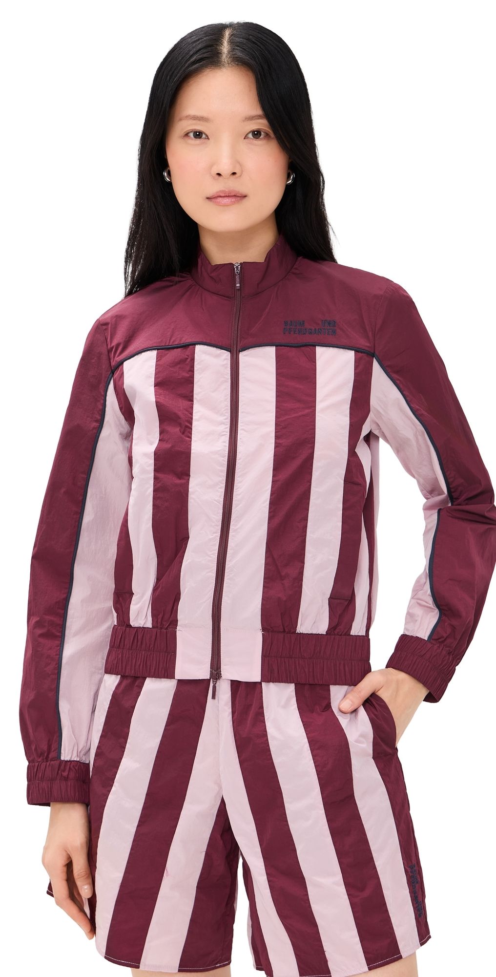 BAUM UND PFERDGARTEN Bettie Bomber Jacket Bordeaux Pink Mix 40