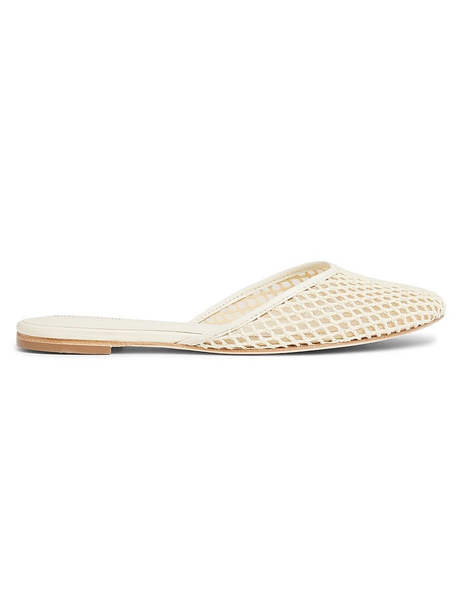 Women's Melly Crochet Flat Mules - Ivory - Size 10.5