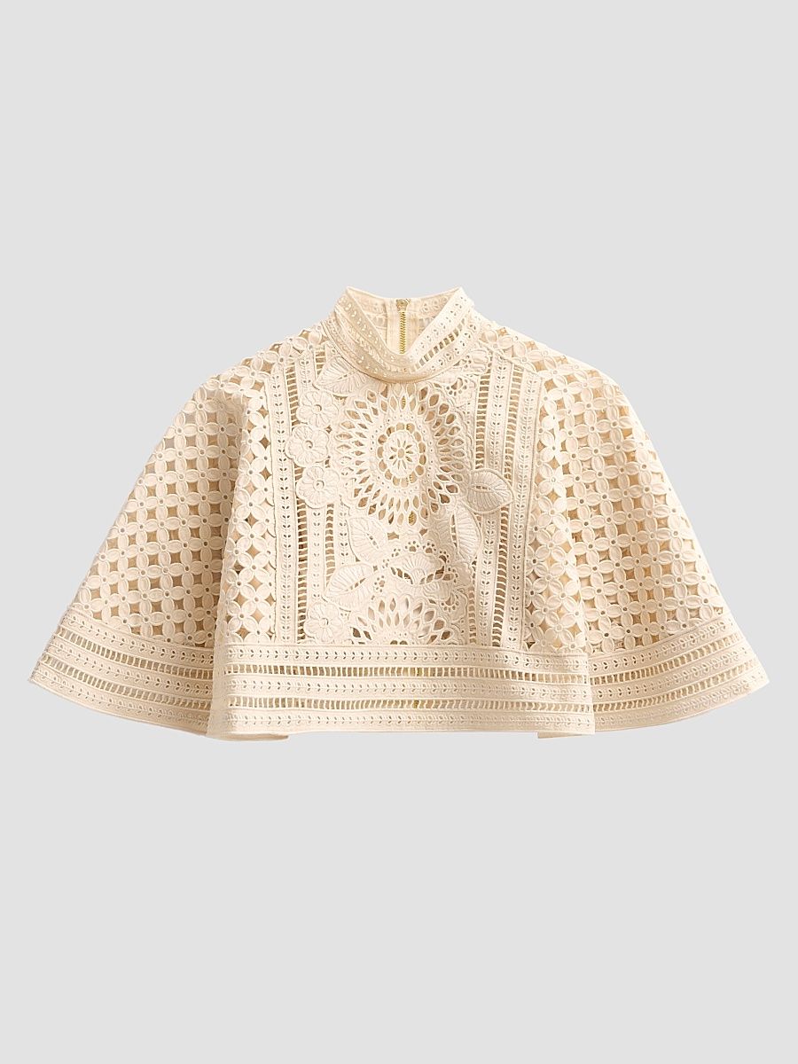 Women's Indra Embroidered Cape - Tea - Size 10