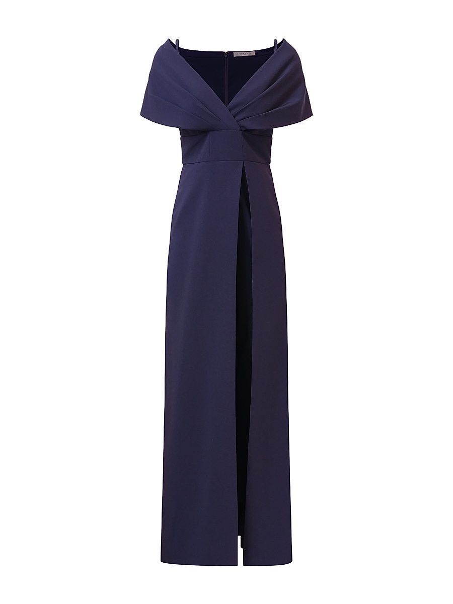 Women's Irelyn Stretch-Crepe Walk-Thru Jumpsuit - Twilight - Size 14