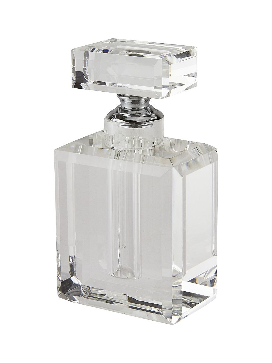 Clear Crystal Perfume Bottle - Clear