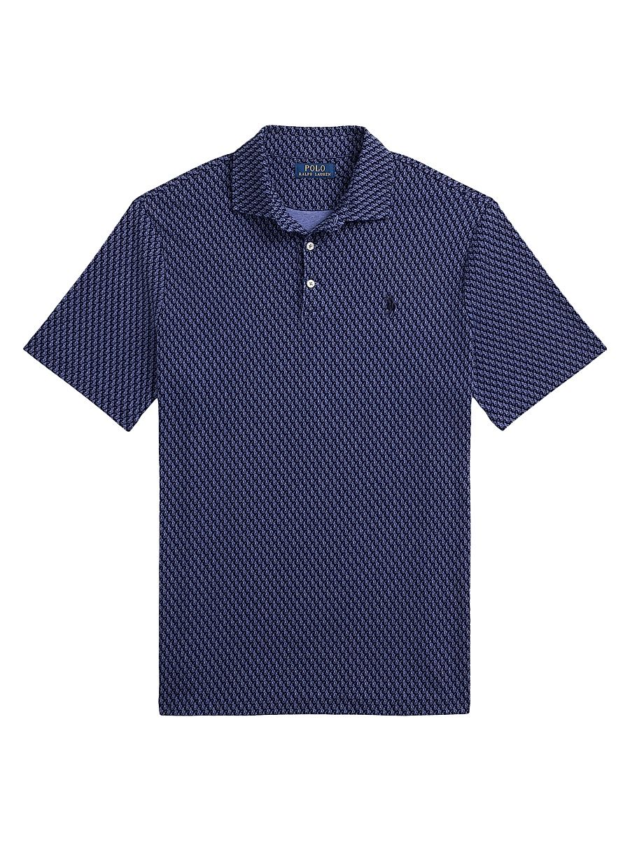 Men's Classic-Fit Polo Pony Polo Shirt - Faded Royal Heather - Size XXL