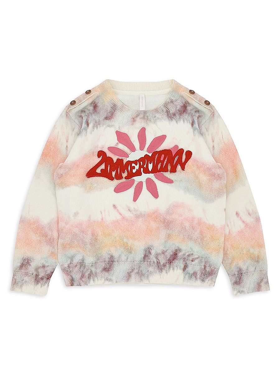 Little Girl's Logo Tie-Dye Sweater - Size 12