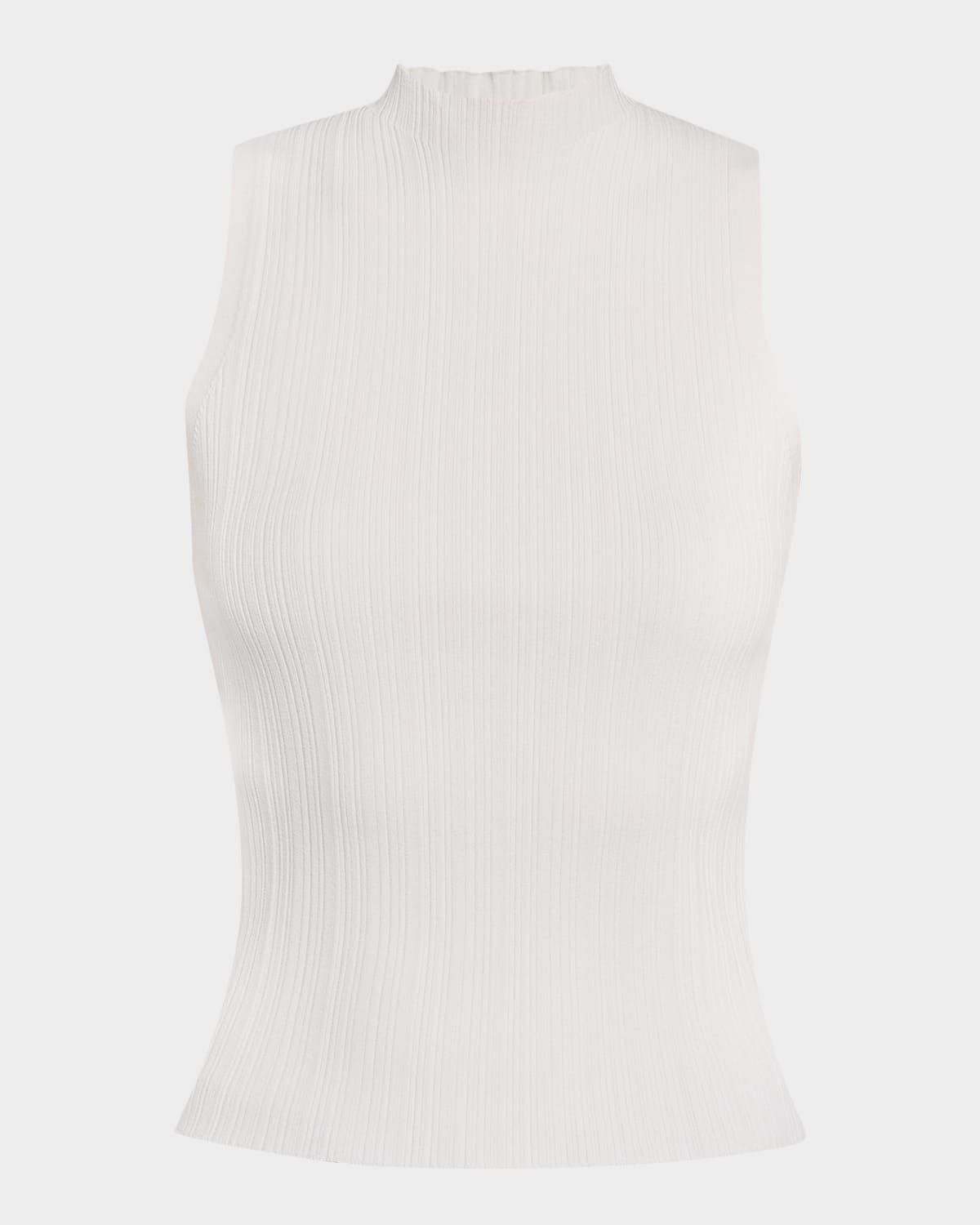 Ravyn Ribbed Mock-Neck Tank Top