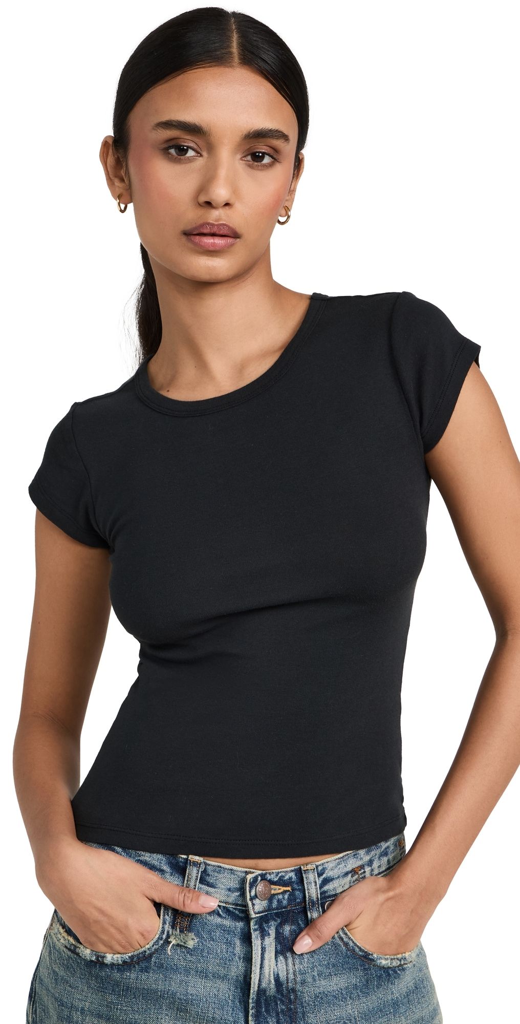 Z Supply 90s Baby Tee Black L