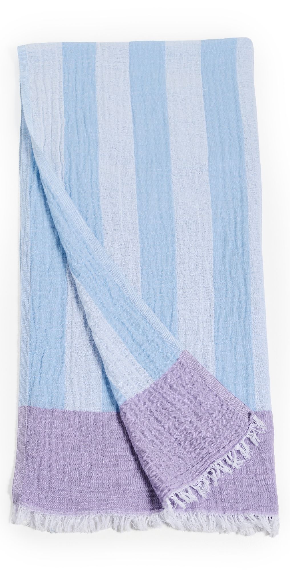 Hat Attack Stripe Turkish Towel Pale Blue/Cream/Lilac One Size