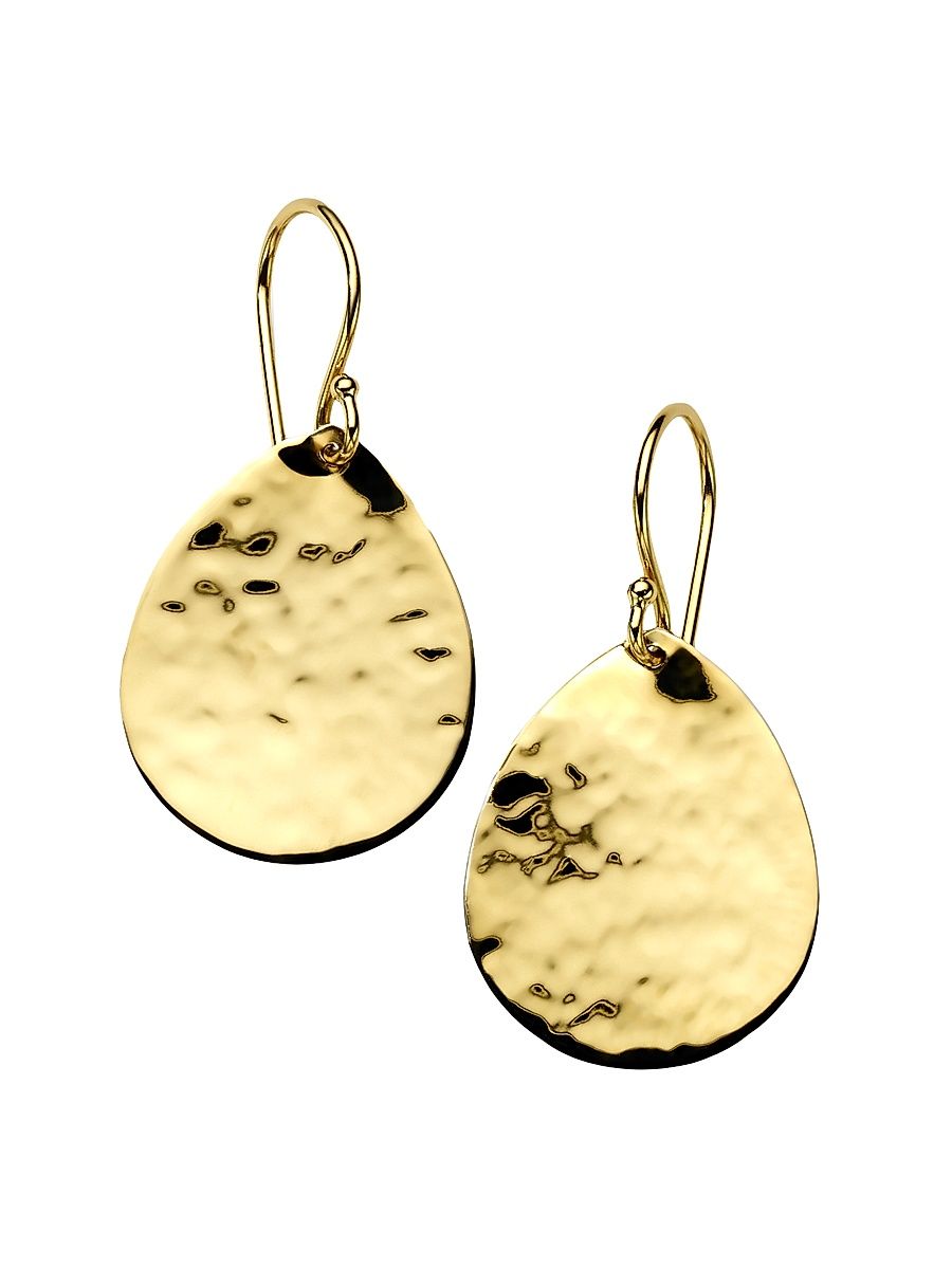Women's Classico 18K Yellow Gold Large Teardrop Earrings - Yellow Gold