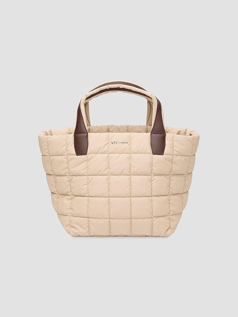 Women's Medium Porter Quilted Tote Bag - Sand