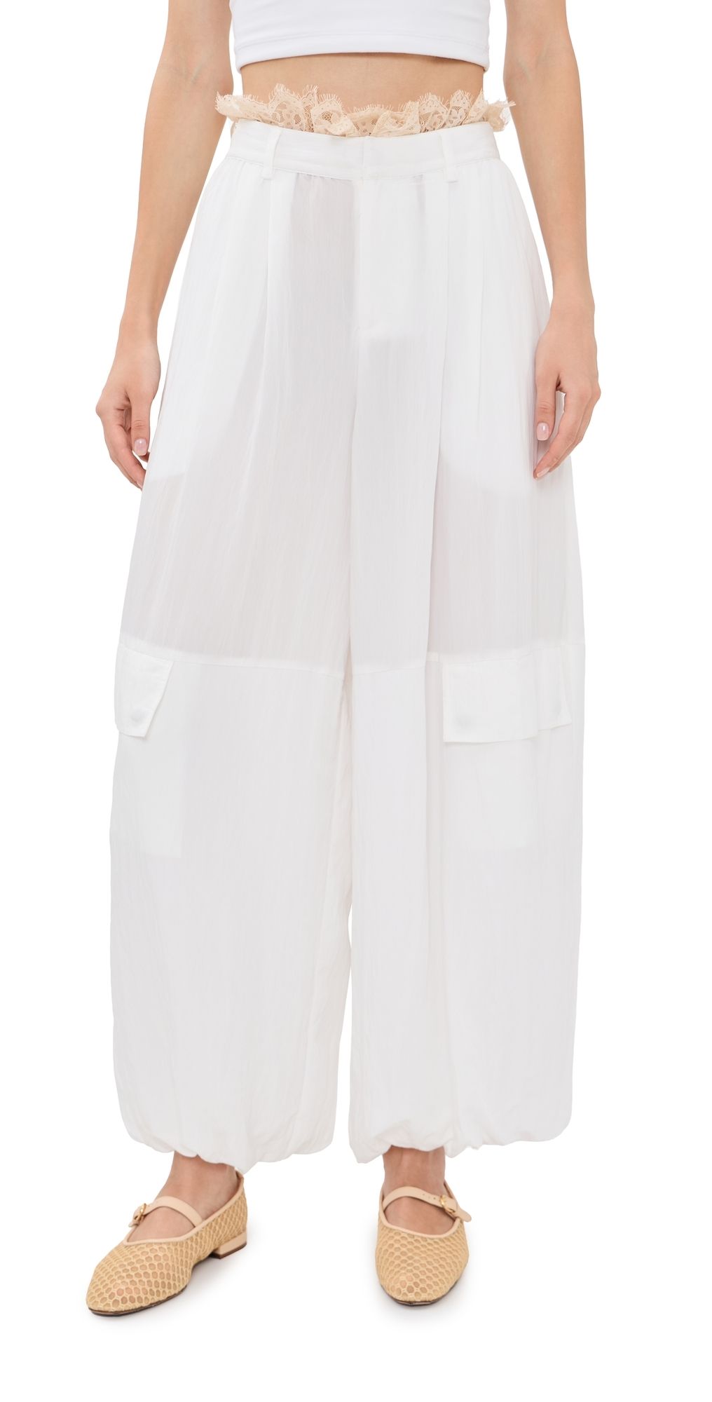 Sea Lisette Solid Pants White 2