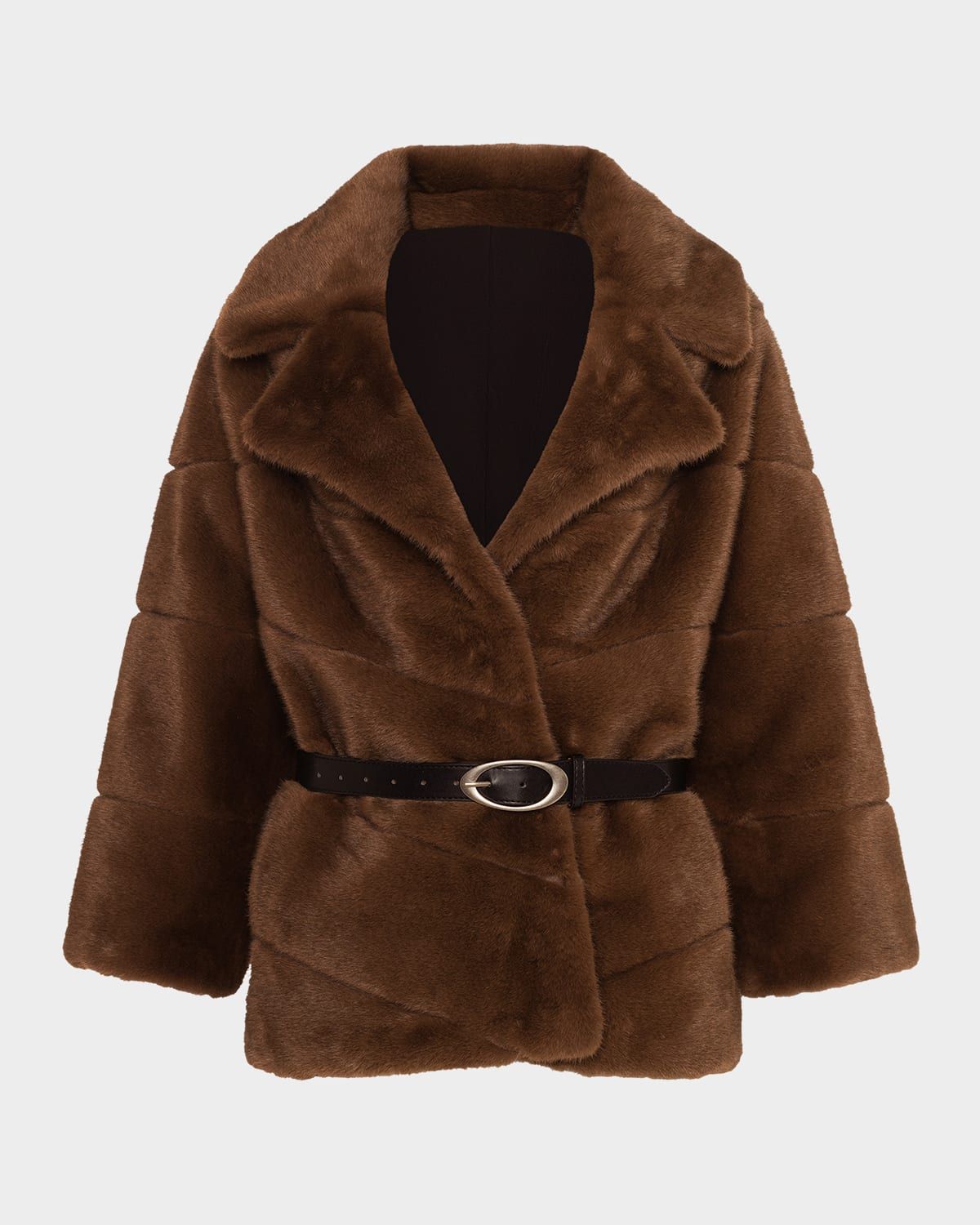 Fur-Free Leopard Faux Mink Coat