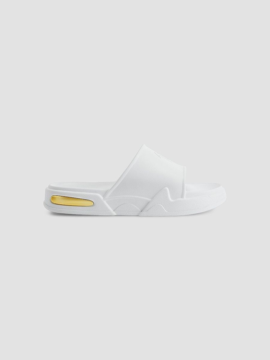 Giuseppe Zanotti Men's Leather Platform Slide Sandals - White - Size XXL