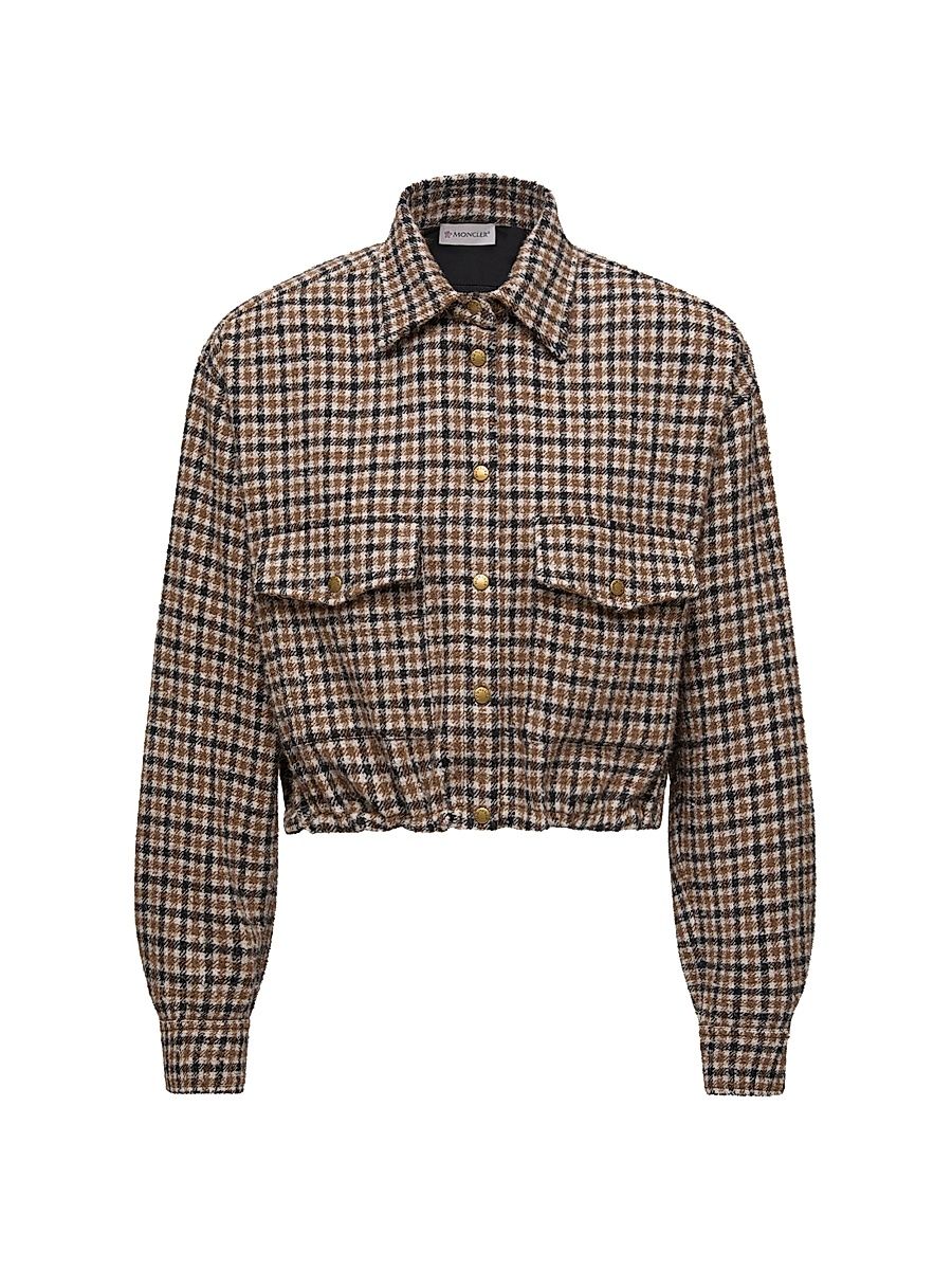 Women's Shirt in Wool Blend - Brown Black - Size 12